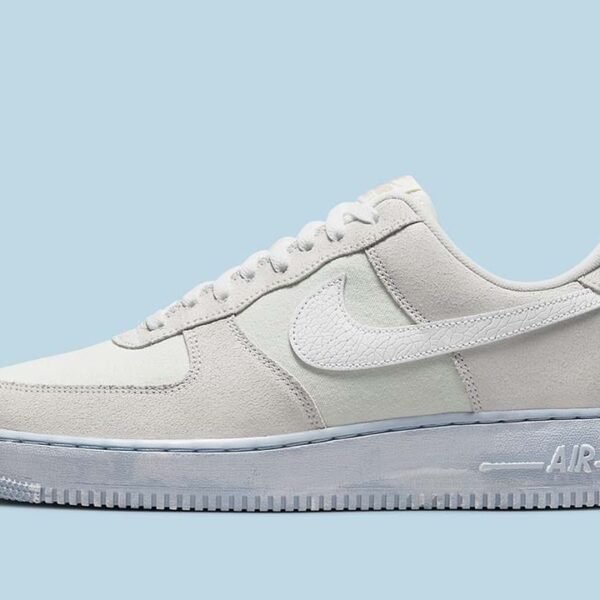 Nike Air Force 1 Low '07 LV8 EMB Summit White Blue Whisper - Image 2