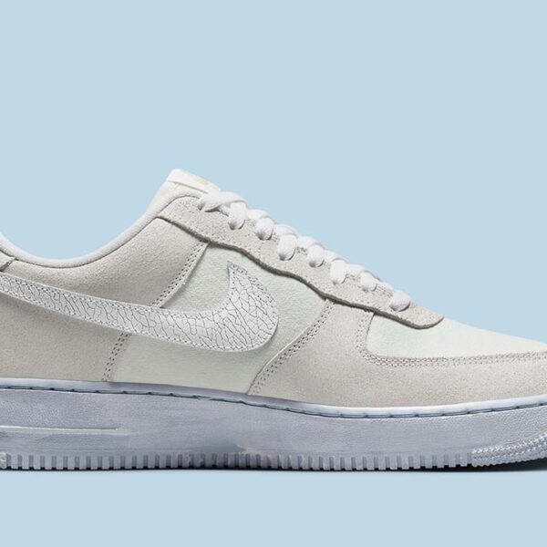 Nike Air Force 1 Low '07 LV8 EMB Summit White Blue Whisper - Image 3