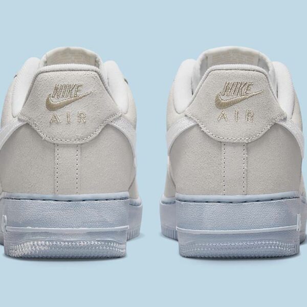 Nike Air Force 1 Low '07 LV8 EMB Summit White Blue Whisper - Image 4