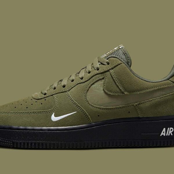 Nike Air Force 1 Low '07 LV8 SE Cargo Khaki White Black - Image 2