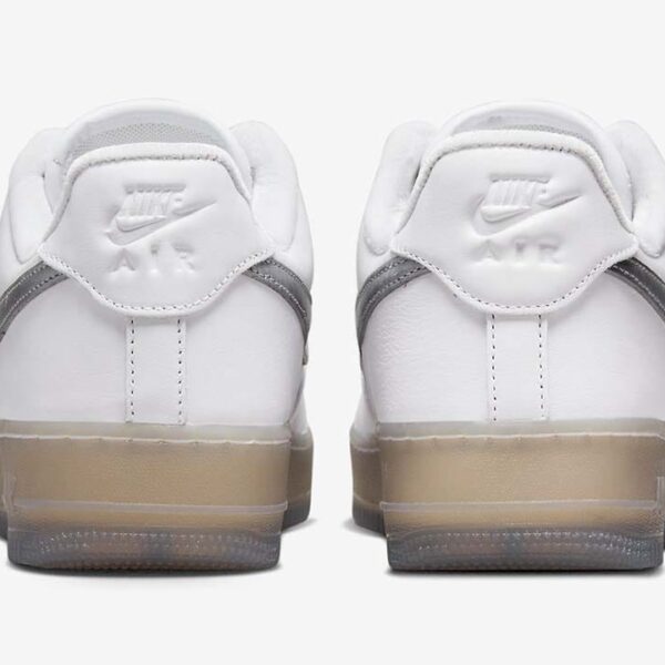 Nike Air Force 1 Low '07 PRM White Metallic Silver - Image 4