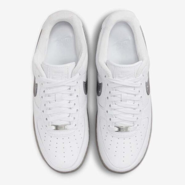 Nike Air Force 1 Low '07 PRM White Metallic Silver - Image 6