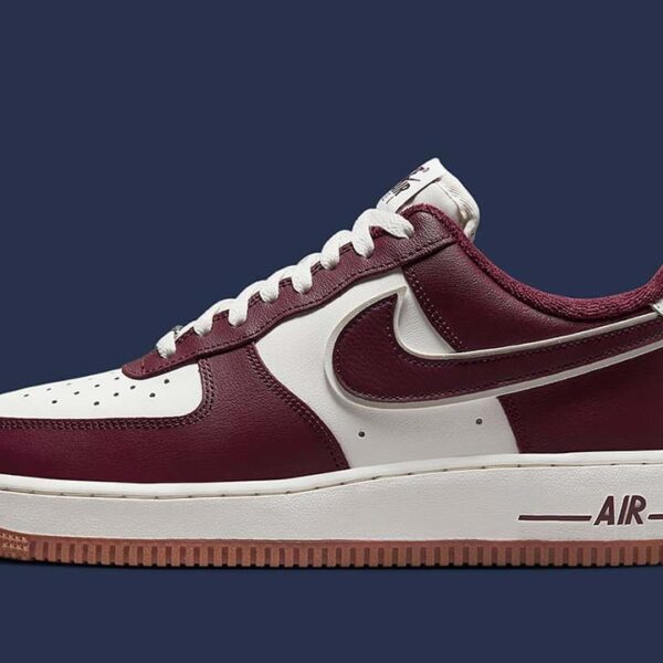 Nike Air Force 1 Low College Pack Night Maroon - Image 2
