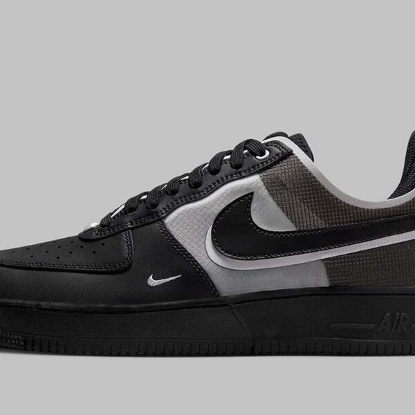 Nike Air Force 1 Low React Black White - Image 2