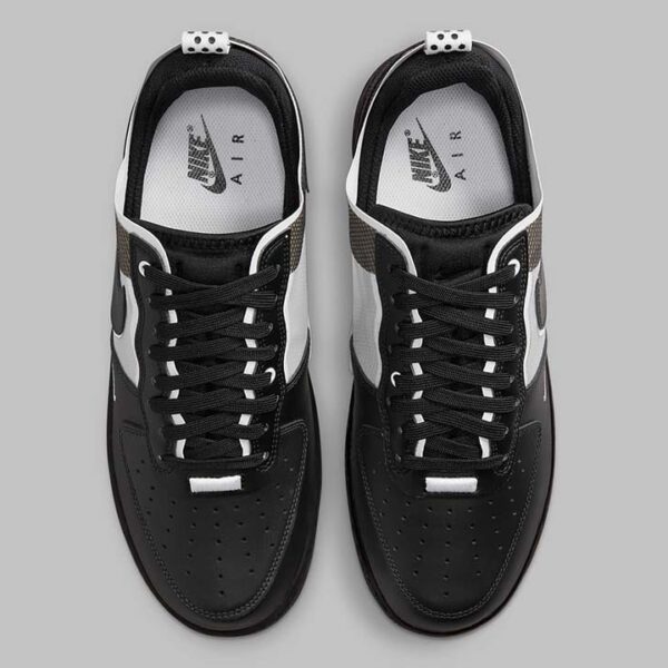 Nike Air Force 1 Low React Black White - Image 6