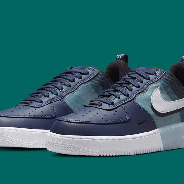 Nike Air Force 1 Low React Midnight Navy Teal