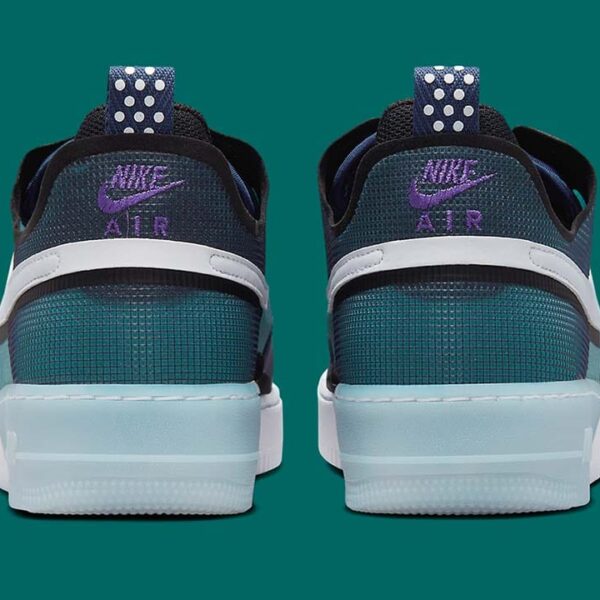 Nike Air Force 1 Low React Midnight Navy Teal - Image 4