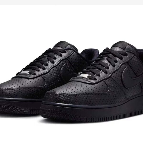Nike Air Force 1 Low SP Triple Black Perforated