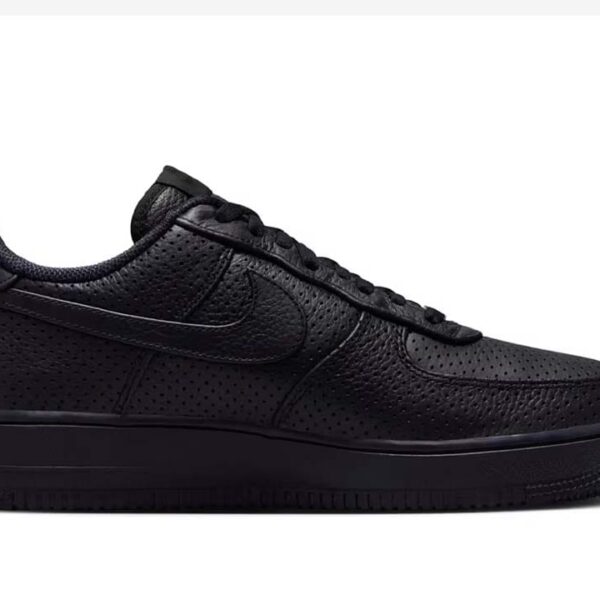 Nike Air Force 1 Low SP Triple Black Perforated - Image 2