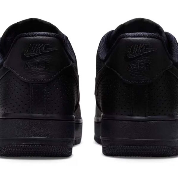 Nike Air Force 1 Low SP Triple Black Perforated - Image 5