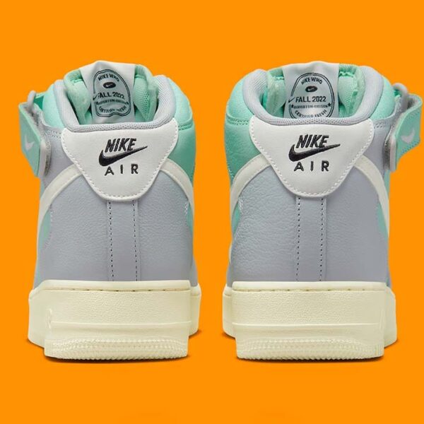 Nike Air Force 1 Mid '07 LX Grey Fog Enamel Green - Image 4