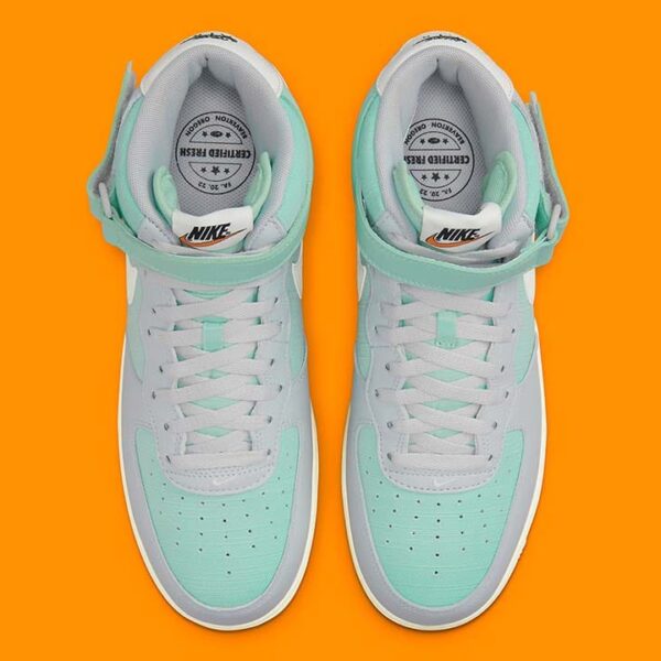 Nike Air Force 1 Mid '07 LX Grey Fog Enamel Green - Image 6