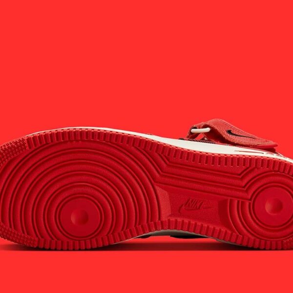 Nike Air Force 1 Mid '07 LX Plaid Cream Red - Image 5