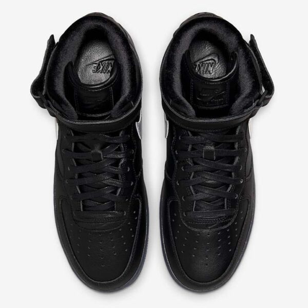 Nike Air Force 1 Mid Prm Black Metallic Silver - Image 6