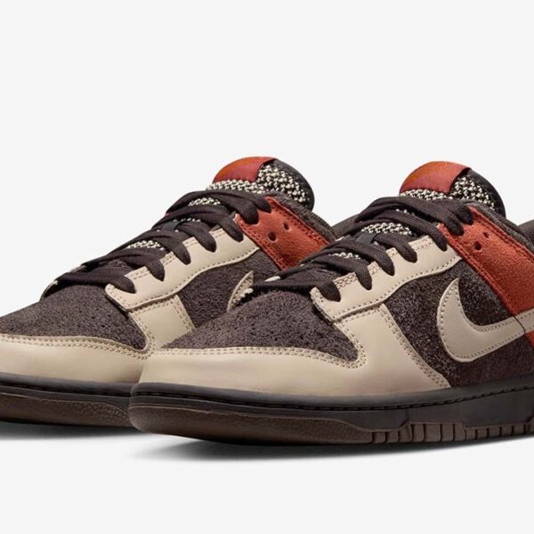 Nike Dunk Low Velvet Brown and Rugged Orange