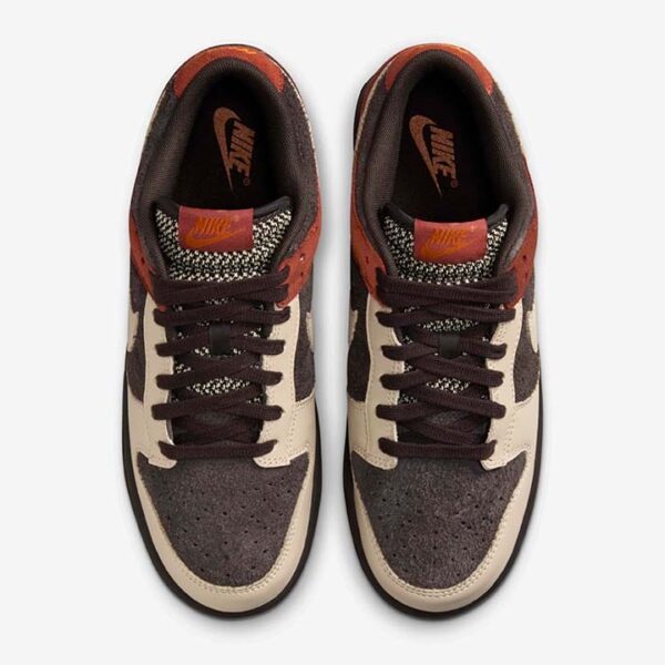Nike Dunk Low Velvet Brown and Rugged Orange - Image 2