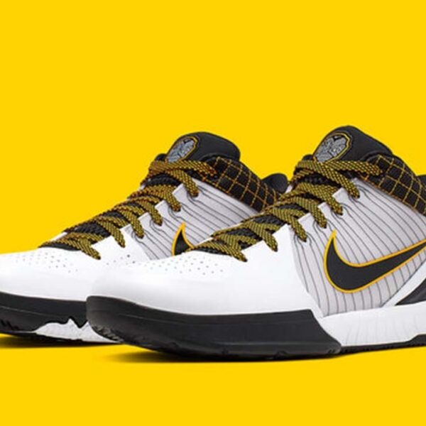 Nike Kobe 4 Protro White Black Del Sol