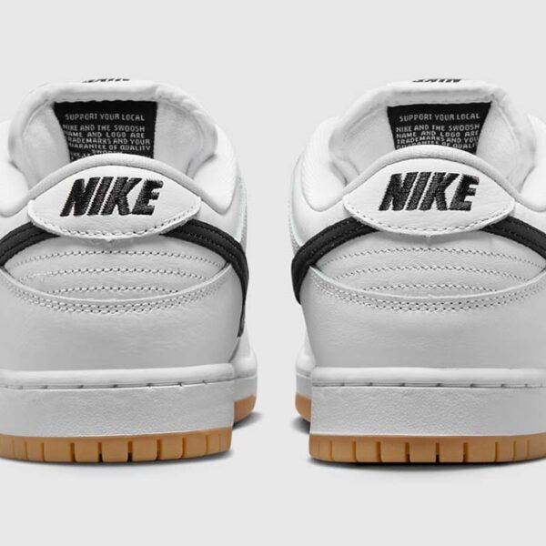 Nike SB Dunk Low Pro White Gum - Image 4